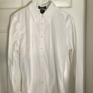 Polo Ralph Lauren White Longsleeve Button Down Shirt Size M